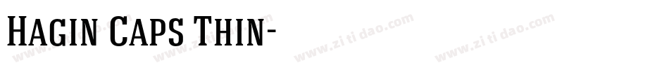 Hagin Caps Thin字体转换